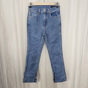 Rag & Bone High Rise Cropped Skinny Cut Cuffs Size 24